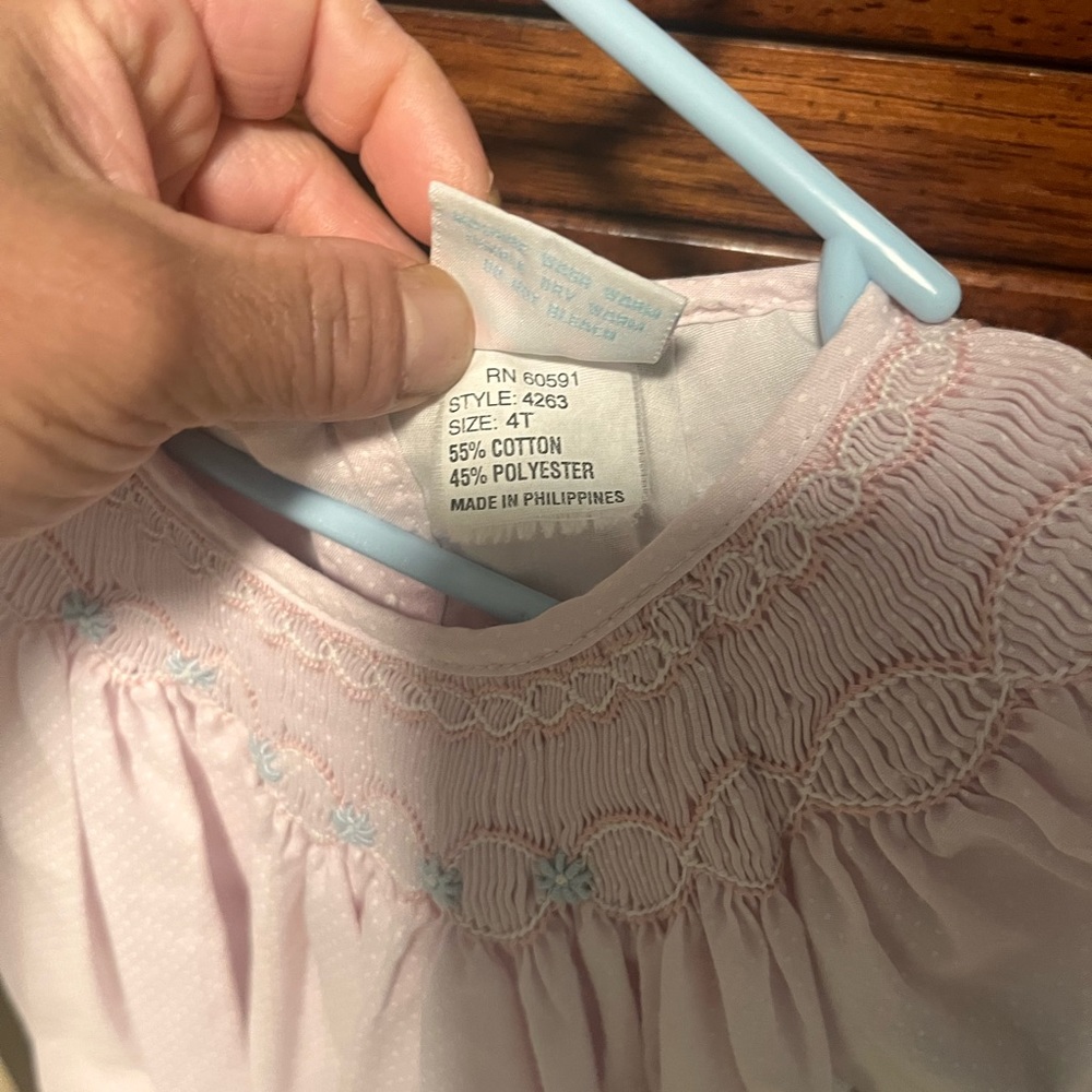 Light pink with white dress good condition